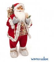 картинка новогодняя игрушка WINTER GLADE Санта Клаус 80 см М95 от магазина Tovar-RF.ru