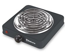 картинка плитка эл. sakura пэ-08в 1500вт 150мм 1конф/спир черн от магазина Tovar-RF.ru