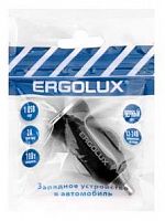 картинка азу ergolux (15105) elx-ca01p-c02 промо (автомобильный адаптер 1usb, 12в, 5v/2а, led, черный, пакет ) от магазина Tovar-RF.ru