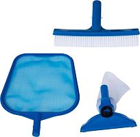 картинка аксессуары intex набор для чистки бассейна стандарт (сачок,щетка /вакуумная головка для 58958), 29056 109-206 intex набор для чистки бассейна стандарт (сачок,щетка /вакуумная головка для 58958), 29056 109-206от магазина Tovar-RF.ru