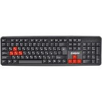 картинка exegate ex264080rus клавиатура exegate ly-403, <usb, черная, 105кл, enter большой, 8 красных клавиш> color box от магазина Tovar-RF.ru