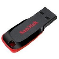 картинка sandisk usb drive 32gb cruzer blade sdcz50-032g-b35  usb2.0, black/red  от магазина Tovar-RF.ru