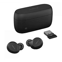 картинка наушники с микрофоном jabra evolve 2 buds черный внутриканальные bt в ушной раковине (20797-999-999) от магазина Tovar-RF.ru