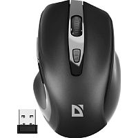 картинка defender prime mb-053 { беспроводная оптическая мышь,черный,6d,800-1600dpi,бесшумн } [52053] от магазина Tovar-RF.ru