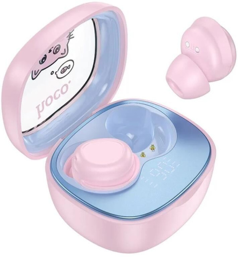 картинка наушники hoco (6942007645966) ew111 friendly , pink магазин Tovar-RF.ru являющийся официальным дистрибьютором в России картинка наушники hoco (6942007645966) ew111 friendly , pink от магазина Tovar-RF.ru