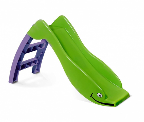 картинка игровая горка sheffilton kids дельфин 307 зеленый/фиолетовый пластик 164981 от магазина Tovar-RF.ru