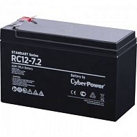 картинка cyberpower аккумуляторная батарея rc 12-7.2 12v/7.2ah  клемма f2, дхшхв 151х65х94 мм, высота с клеммами 102, вес 2,2кг, срок службы 6 лет  от магазина Tovar-RF.ru