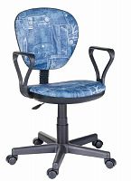 картинка Кресло компьютерное OLSS кресло ГРЕТТА Самба Т-18А синий джинс от магазина Tovar-RF.ru