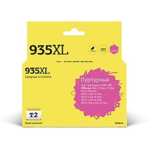 картинка t2 c2p25ae картридж (hc2p25a №935xl) для hp officejet pro 6230/6830, пурпурный, с чипом от магазина Tovar-RF.ru