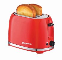 картинка тостер sakura sa-7610r 850вт красный от магазина Tovar-RF.ru