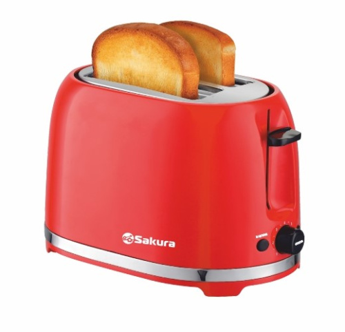 картинка тостер sakura sa-7610r 850вт красный от магазина Tovar-RF.ru