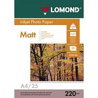 картинка LOMOND 0102148 Фотобумага Двухсторонняя Матовая, 220 г/м2, A4, 25 листов. от магазина Tovar-RF.ru