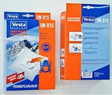 картинка пылесборники vesta filter un 01s синтетика комл. 4шт.+2 фильтра от магазина Tovar-RF.ru