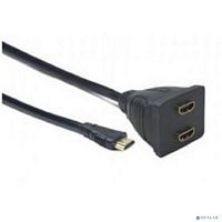 картинка cablexpert dsp-2ph4-002 разветвитель hdmi cablexpert dsp-2ph4-002, hd19f/2x19f, 1 компьютер => 2 монитора, пассивный, full-hd, 3d, 1.4v от магазина Tovar-RF.ru
