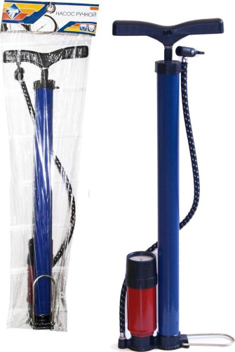 картинка насос nova bright ручной с дополнительным цилиндром и манометром 39139 от магазина Tovar-RF.ru