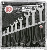 картинка Набор ключей КАЛИБР НКК-8Т (8 штук, CrV) Набор ключей комбинированных КАЛИБР НКК-8Т (8 штук, CrV) Набор ключей комбинированных от магазина Tovar-RF.ru