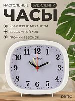 картинка Часы PERFEO (PF_E1960) "PF-TC-021", прямоугольные, белые от магазина Tovar-RF.ru