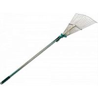 картинка Грабли веерные RACO регулир. с ручк. 1,2 м, 15 кругл. зубц., гальван.покр, 175-550мм [4231-53/743]  от магазина Tovar-RF.ru