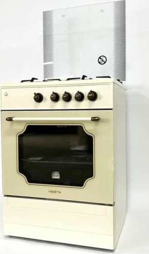 картинка плита газовая vesta bergamo vgg 10-g бежевая retro гк духовки (чуг решётки) vesta bergamo vgg 10-g бежевая retro гк духовки (чуг решётки) от магазина Tovar-RF.ru