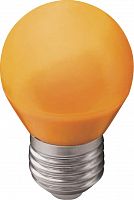 картинка Лампа светодиодная ECOLA K7CY20ELB globe LED color 2W/G45/E27 матовая колба оранжевый от магазина Tovar-RF.ru
