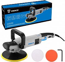 картинка Шлифмашина полировальная сетевая DEKO P1500-D PRO, 180мм, 1500 Вт 083-1050 от магазина Tovar-RF.ru