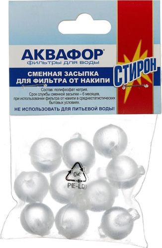 картинка Водоочистка АКВАФОР Сменная засыпка для фильтра от накипи (полифосфат натрия) от магазина Tovar-RF.ru