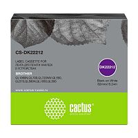 картинка картридж ленточный cactus cs-dk22212 черный для brother p-touch ql-500, ql-550, ql-700, ql-800 от магазина Tovar-RF.ru