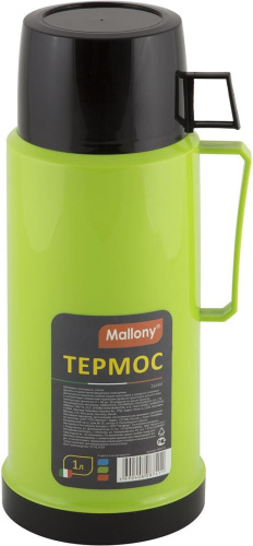 картинка термос mallony термос в пластиковом корпусе со стеклянной колбой 2644h, 1,0 л. (001721)от магазина Tovar-RF.ru