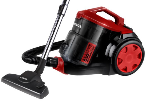 картинка пылесос centek ct-2536  (красн/черн) мультициклон 2400/420вт, стакан 2 л, телескоп металл. трубка от магазина Tovar-RF.ru