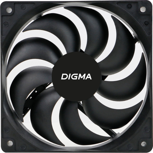 картинка вентилятор digma dfan-120-9 120мм черный 3-pin 4-pin (molex)ret от магазина Tovar-RF.ru
