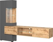 картинка Гостиная НК-МЕБЕЛЬ POINT ТИП-70 гостиная Дуб Вотан/Серый графит 71774910 (2 кор.) НК-МЕБЕЛЬ POINT ТИП-70 гостиная Дуб Вотан/Серый графит 71774910 (2 кор.) от магазина Tovar-RF.ru