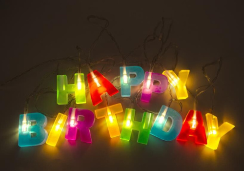 картинка Шары и украшения FUNRAY Happy Birthday 2 гирлянда от магазина Tovar-RF.ru