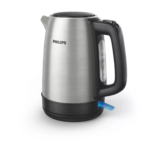 картинка philips hd9350/90 чайник, 1.7л, 2200вт,  серебристый/черный от магазина Tovar-RF.ru