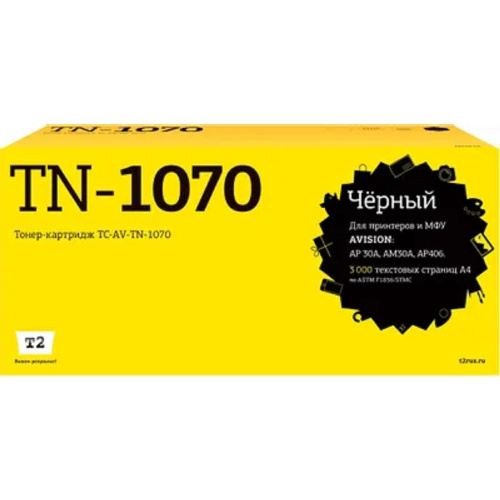 картинка tc-av-tn-1070 картридж t2 для avision ap30a/am30a/ap406 (3000стр.) с чипом от магазина Tovar-RF.ru