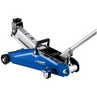 картинка зубр профессионал домкрат гидравлический подкатной t50, 2т, 130-380мм, в кейсе, 43052-2-k [43052-2-k] от магазина Tovar-RF.ru