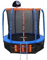 картинка спортивный инвентарь ecos bs12ft-3 батут 12" с сеткoй, лесенкой и баскетбольным кольцом (010366)от магазина Tovar-RF.ru