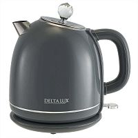 картинка чайник электрический delta lux de-1018 (1,7 л. металл/пластик) серый от магазина Tovar-RF.ru