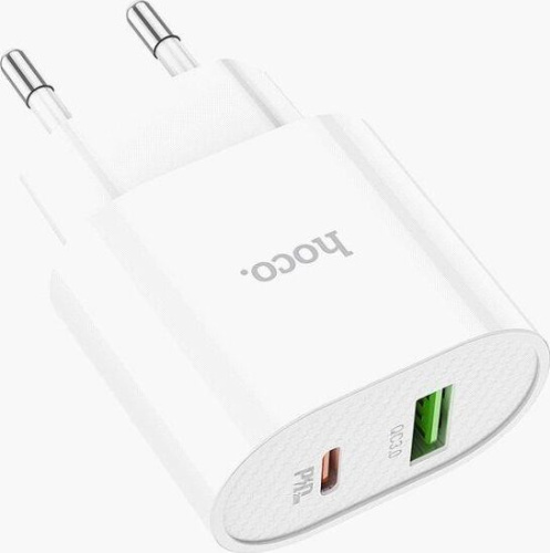 картинка сзу hoco (6931474757319) сзу hoco c95a lineal pd 20w+qc3.0 (белый) от магазина Tovar-RF.ru