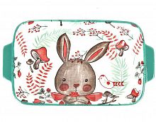 картинка Блюдо NOUVELLE HOME Блюдо "Kawaii Forest. Rabbit" 20*15*4,5см. (min 12) (без индивидуальной упаковки) 9902965 от магазина Tovar-RF.ru