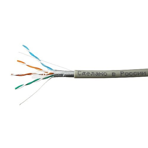 картинка skynet кабель ftp indoor 4x2x0,51, медный, fluke test, кат.5e, однож., 100 м, box, серый [csp-ftp-4-cu/100] от магазина Tovar-RF.ru