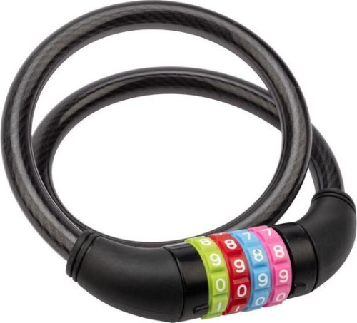 картинка разное четыре сезона (79-0266) тросовый кодовый замок 65 см, черный четыре сезона (79-0266) тросовый кодовый замок 65 см, черныйот магазина Tovar-RF.ru