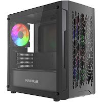 картинка powercase mistral micro d3b argb v2, tempered glass, 2x 140mm argb pwm+1x 120mm argb pwm, чёрный, matx  (cmmdb-a3-v2) от магазина Tovar-RF.ru