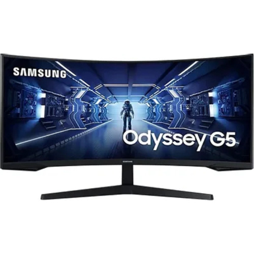 картинка lcd samsung 34" c34g55twwi черный {va 3440x1440 165hz 1ms 8bit 21:9 250cd 2500:1 178/178 hdmi2.0 displayport1.4 freesync(prem)} от магазина Tovar-RF.ru