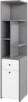 картинка Модульная мебель МЕБЕЛЬ-КОМПЛЕКС ЛАЙТ Стеллаж угловой с дверкой и ящиком Серый шифер / Белый/МК (1 кор.) МЕБЕЛЬ-КОМПЛЕКС ЛАЙТ Стеллаж угловой с дверкой и ящиком Серый шифер/Белый/МК (1 кор.) от магазина Tovar-RF.ru
