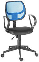 картинка Кресло компьютерное OLSS кресло ФЛЕШ спинка синяя черное сиденье В-10/В-14 от магазина Tovar-RF.ru