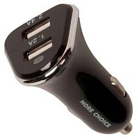 картинка азу more choice (4627151191393) ac22i 2usb 2.4a для 8-pin black от магазина Tovar-RF.ru