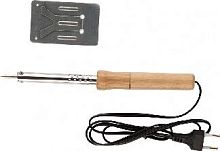 картинка Паяльники электрические SPARTA Паяльник с ручкой из дерева, 60 Вт, 220 В 913103 SPARTA Паяльник с ручкой из дерева, 60 Вт, 220 В 913103 от магазина Tovar-RF.ru