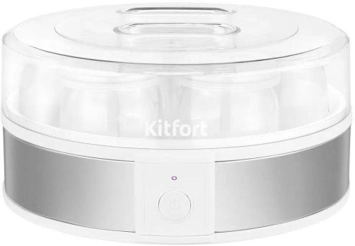 картинка kitfort йогуртница кт-6405 серебристый магазин Tovar-RF.ru являющийся официальным дистрибьютором в России картинка kitfort йогуртница кт-6405 серебристый от магазина Tovar-RF.ru