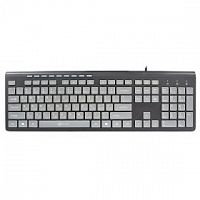 картинка клавиатура oklick 480m черный/серый usb slim multimedia  1067199  от магазина Tovar-RF.ru