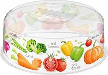 картинка крышка для свч homver greenery d250мм с декором (бесцветный) 221141101/00 от магазина Tovar-RF.ru